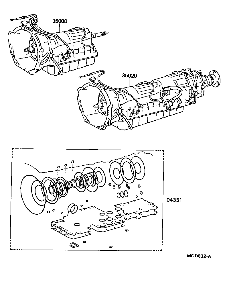  HILUX |  TRANSAXLE OR TRANSMISSION ASSY GASKET KIT ATM