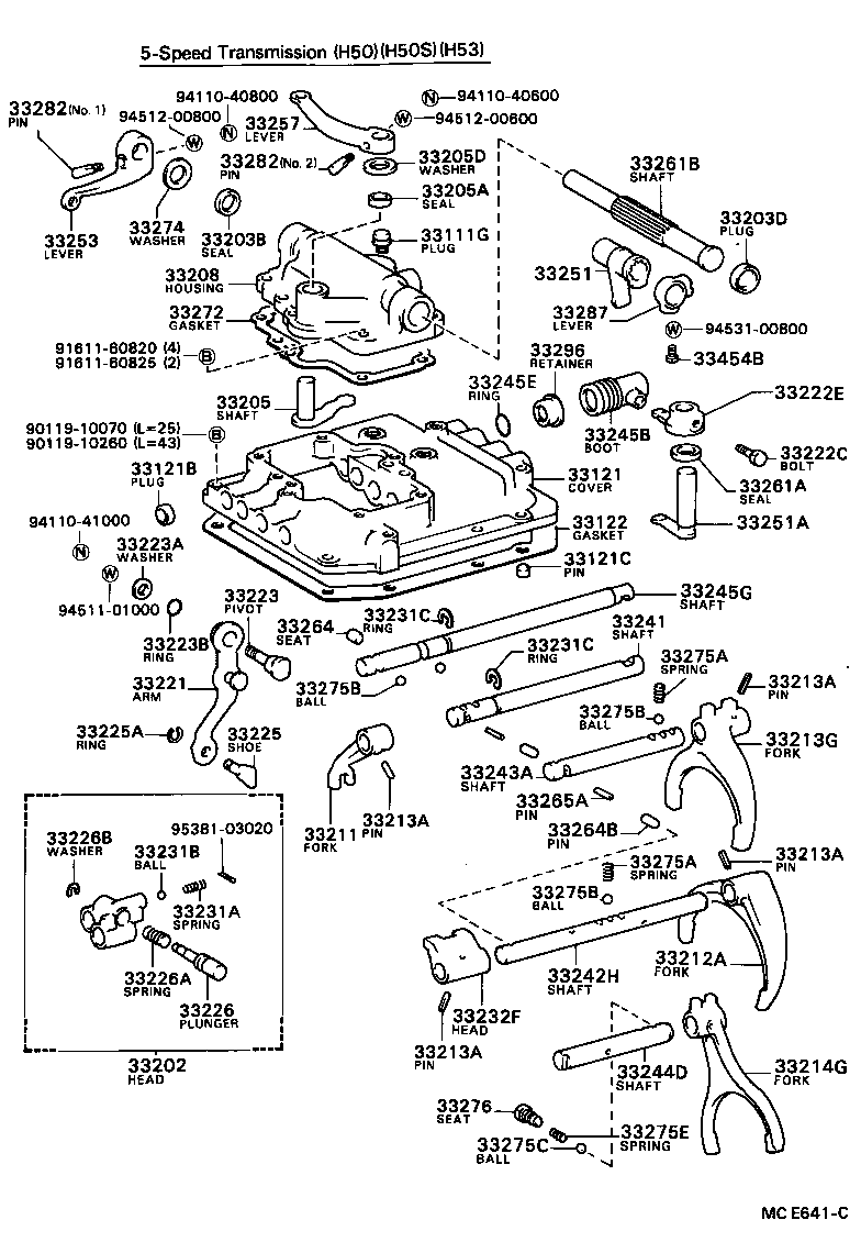  DYNA 200 |  GEAR SHIFT FORK LEVER SHAFT MTM