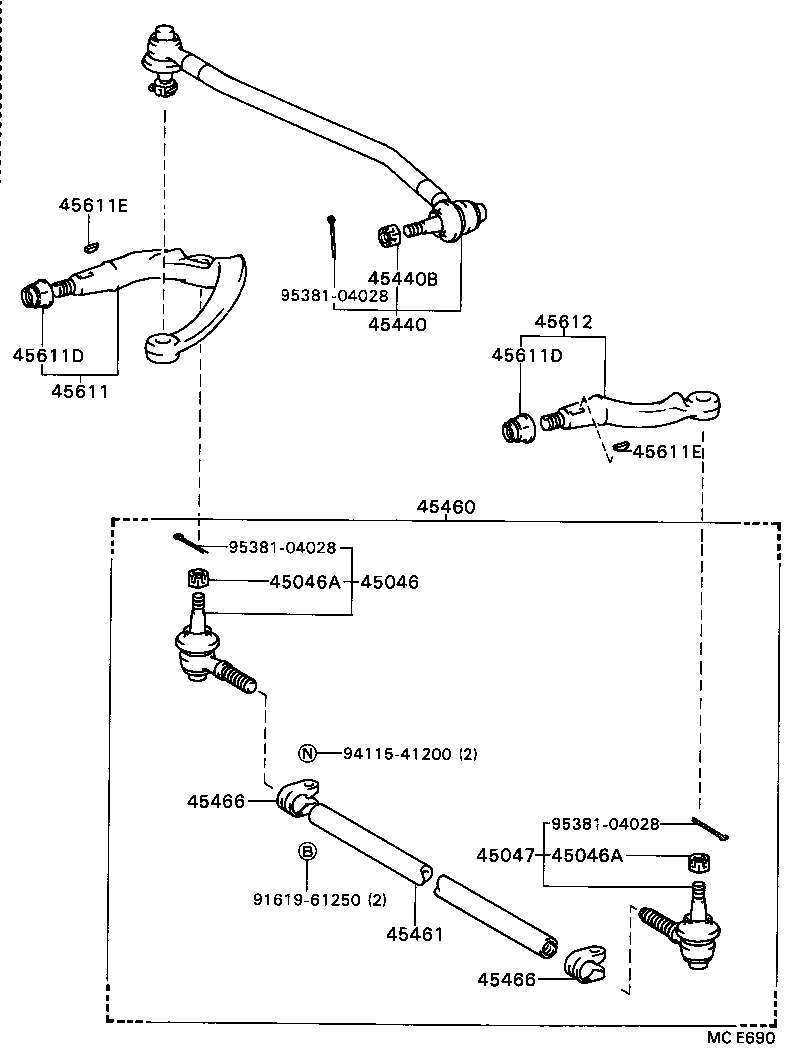  DYNA 200 |  FRONT STEERING GEAR LINK