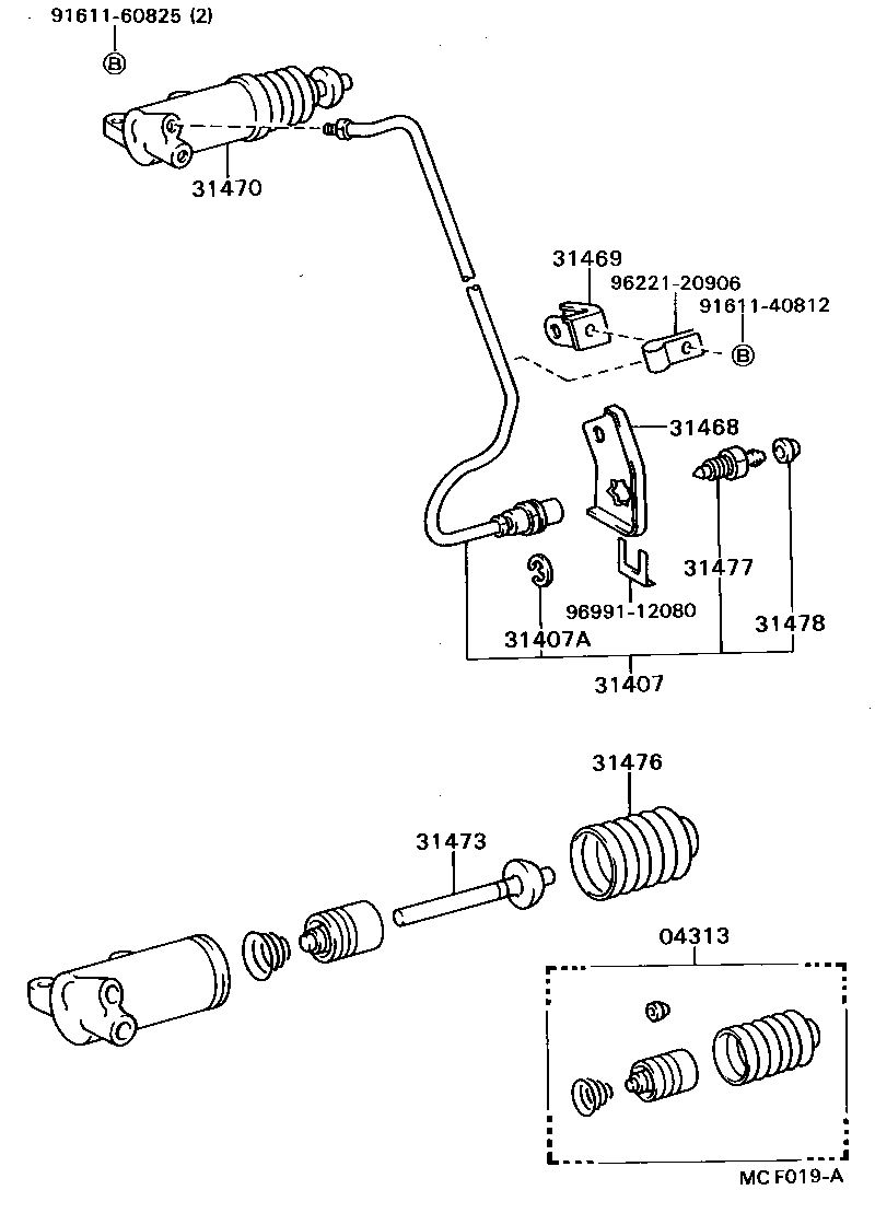  DYNA 200 |  CLUTCH RELEASE CYLINDER