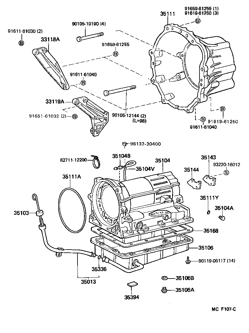  DYNA100 |  TRANSMISSION CASE OIL PAN ATM