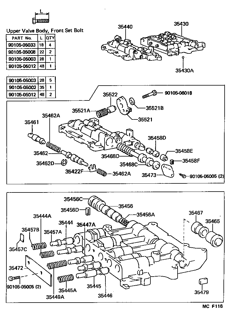  DYNA100 |  VALVE BODY OIL STRAINER ATM