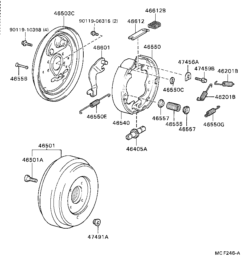  DYNA 200 |  PARKING BRAKE CABLE