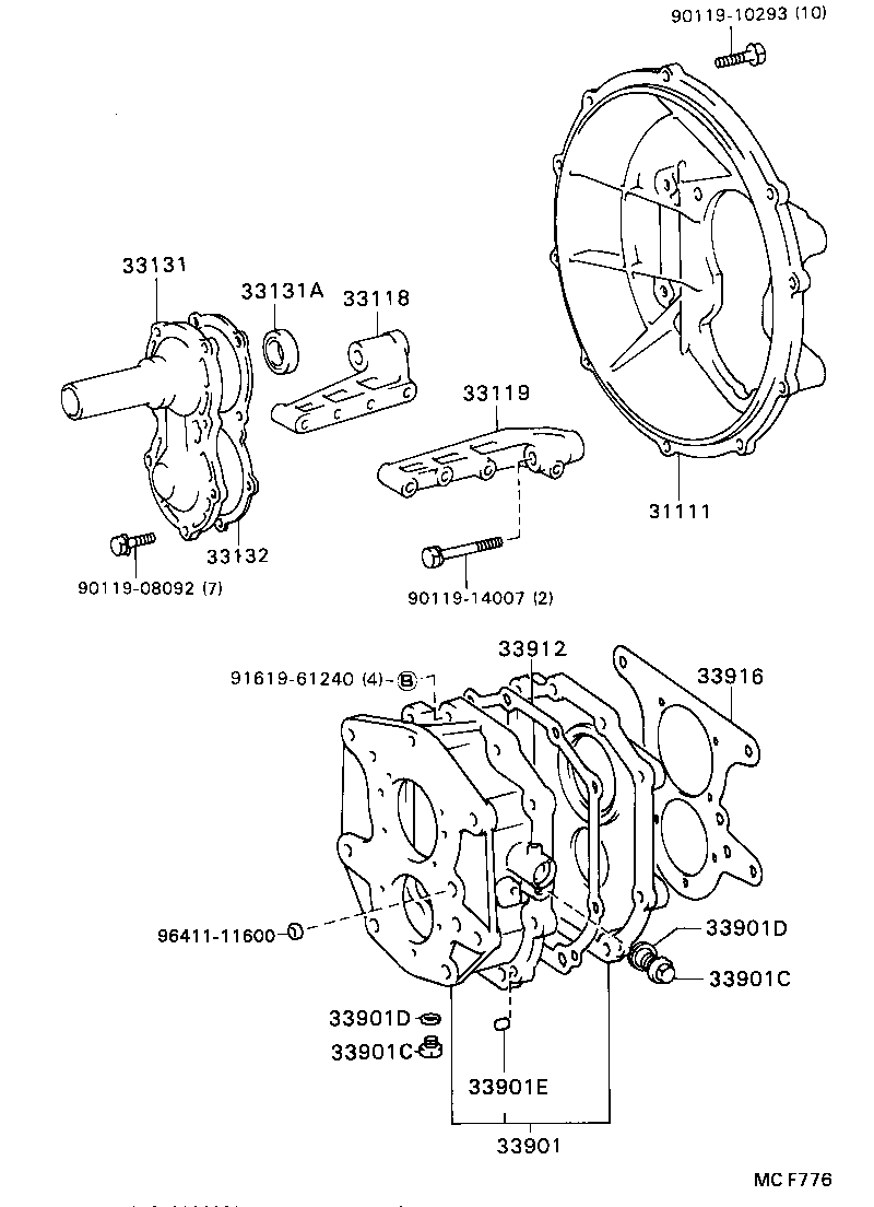  DYNA 200 |  CLUTCH HOUSING TRANSMISSION CASE MTM