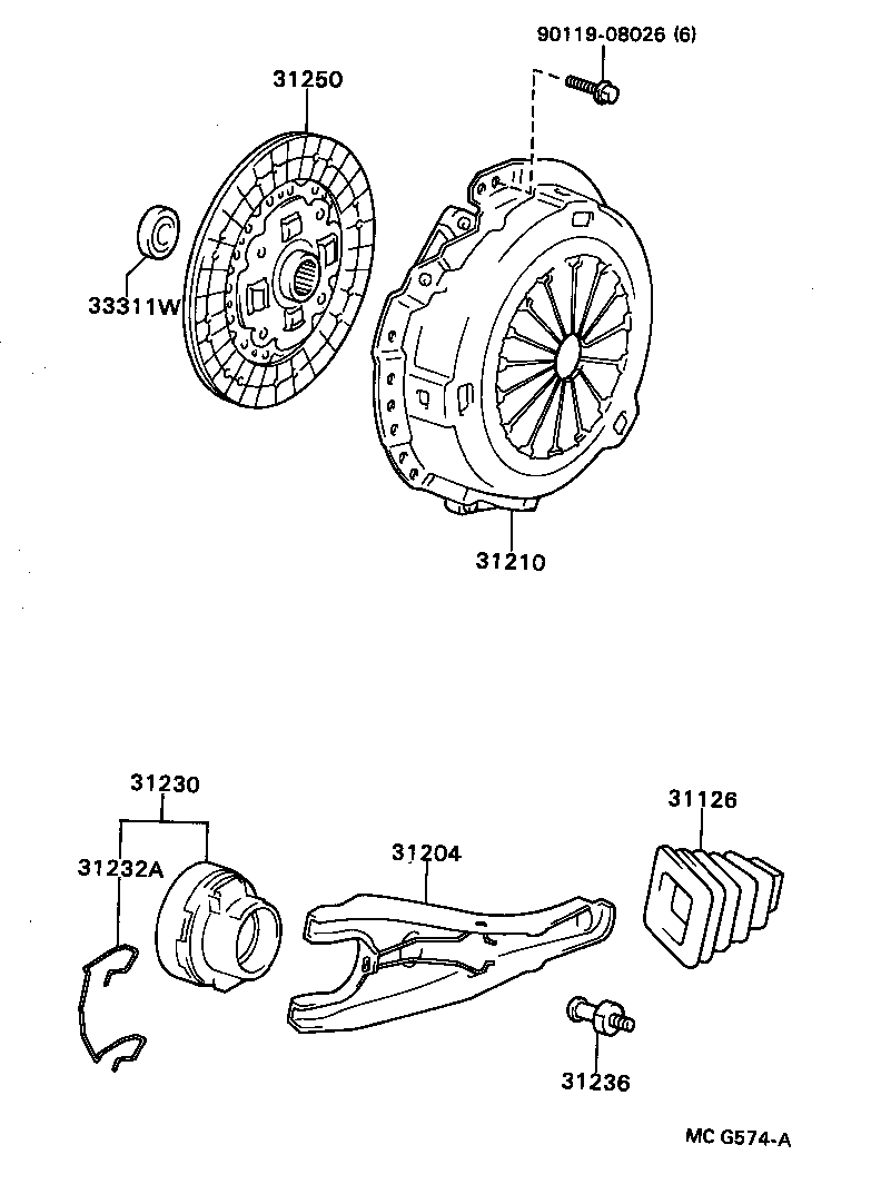  MODEL F |  CLUTCH RELEASE FORK