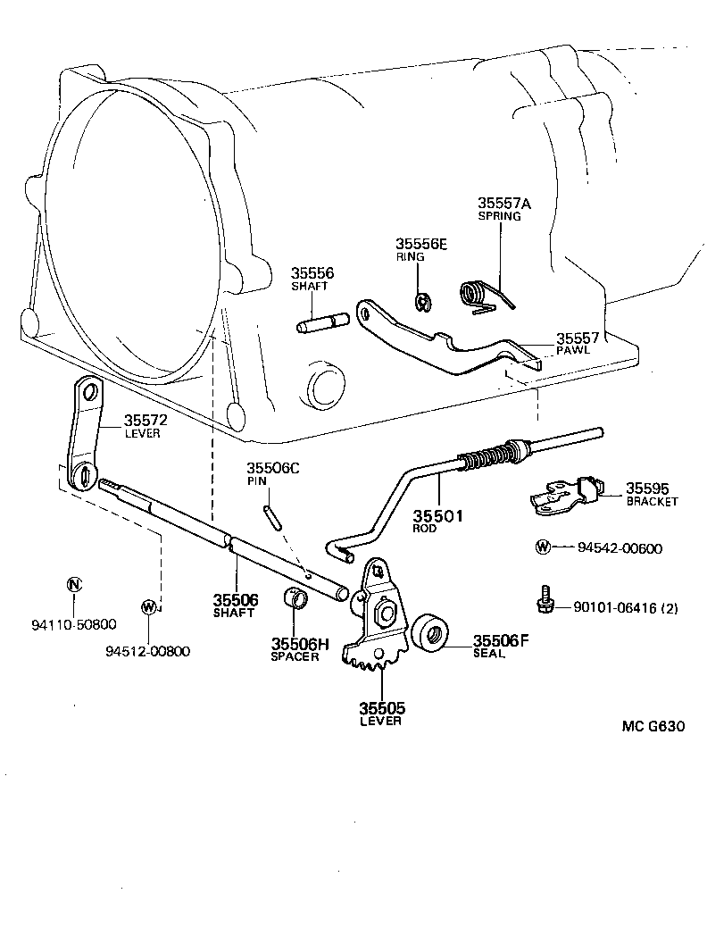  MODEL F |  THROTTLE LINK VALVE LEVER ATM