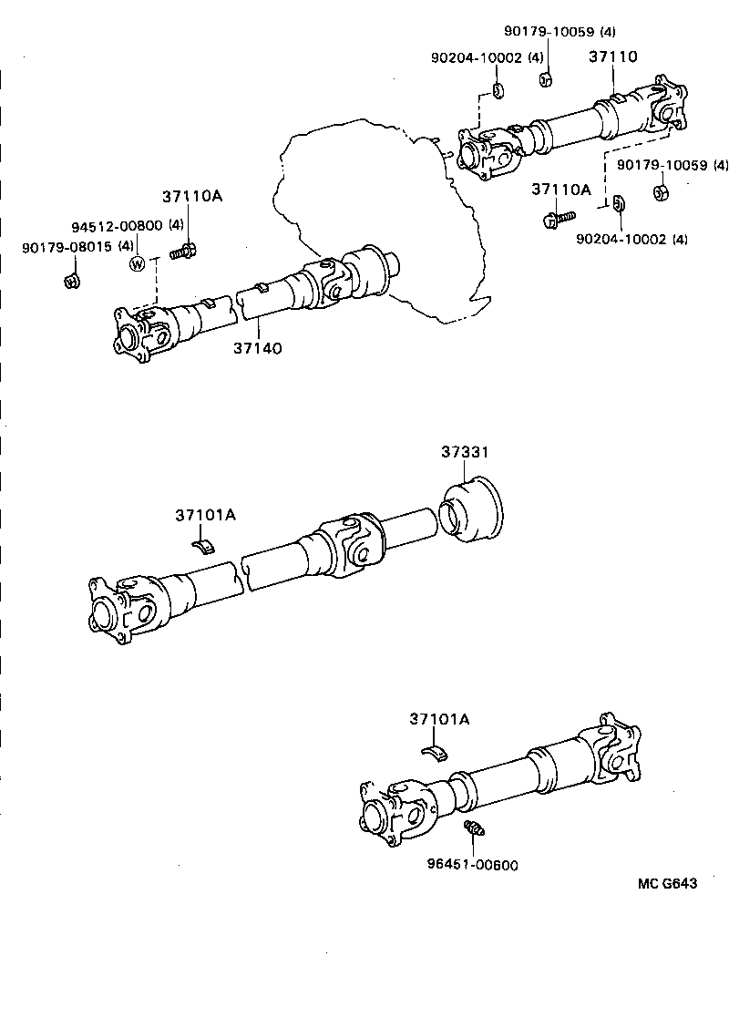  MODEL F |  PROPELLER SHAFT UNIVERSAL JOINT