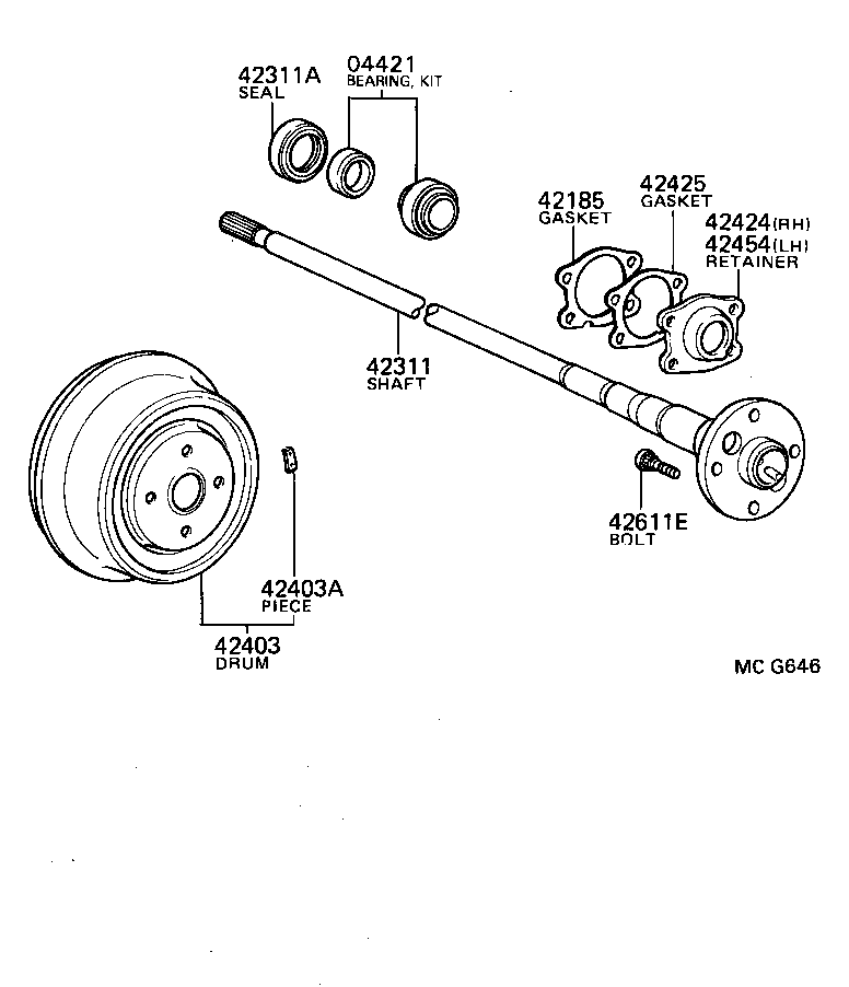  MODEL F |  REAR AXLE SHAFT HUB