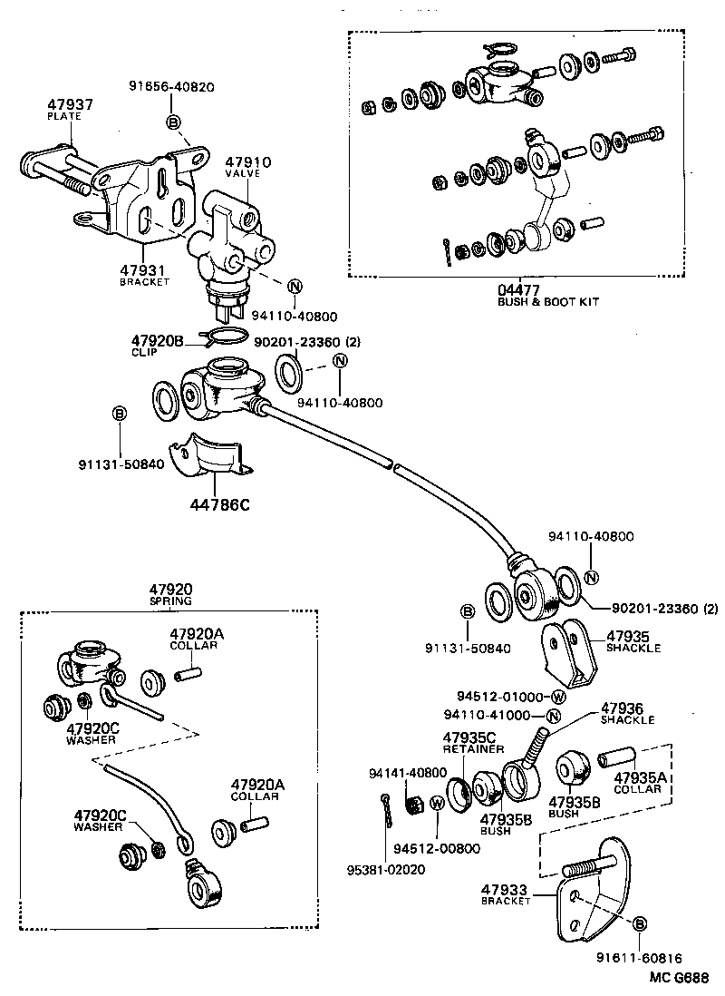  MODEL F |  BRAKE TUBE CLAMP