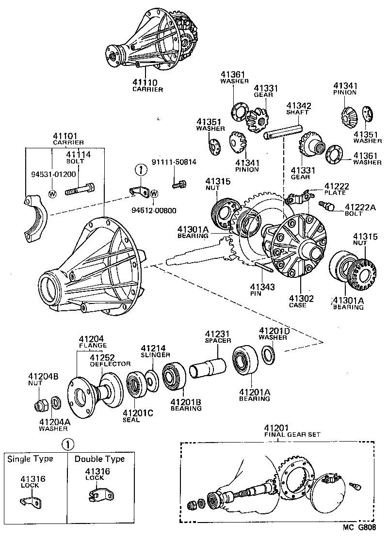  MODEL F |  REAR AXLE HOUSING DIFFERENTIAL