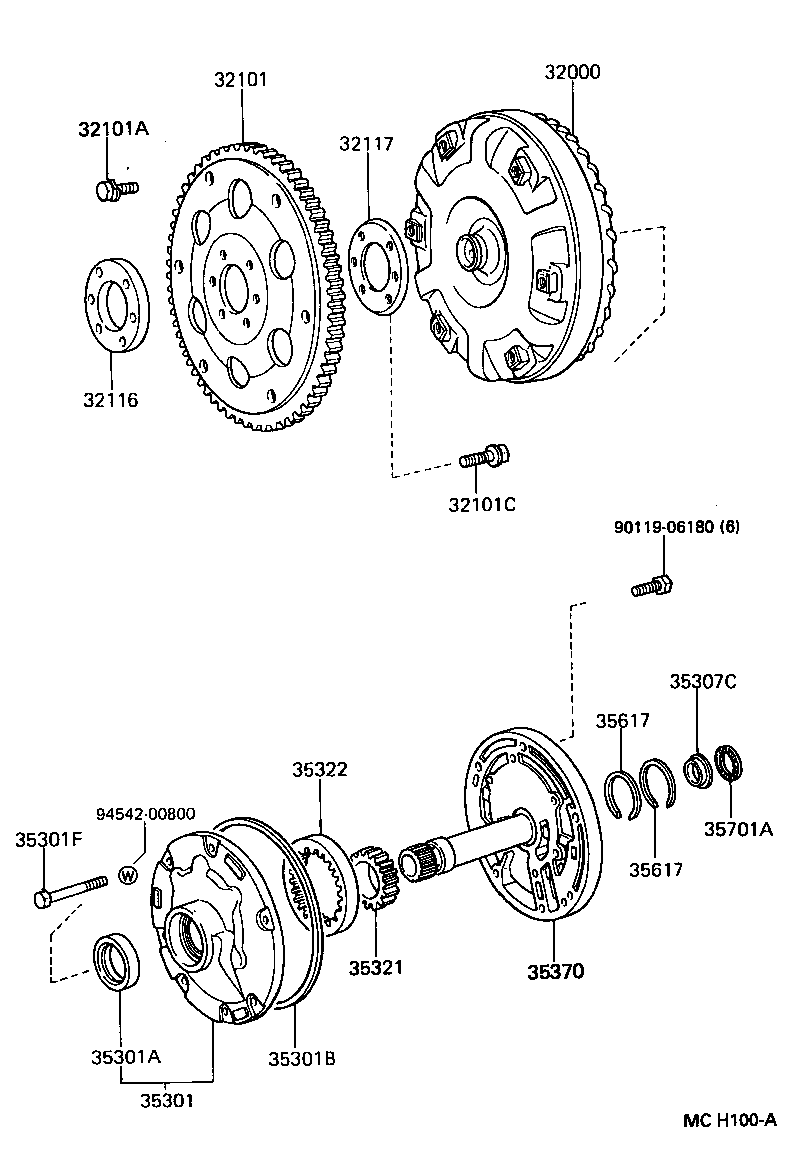  LITEACE |  TORQUE CONVERTER FRONT OIL PUMP CHAIN ATM