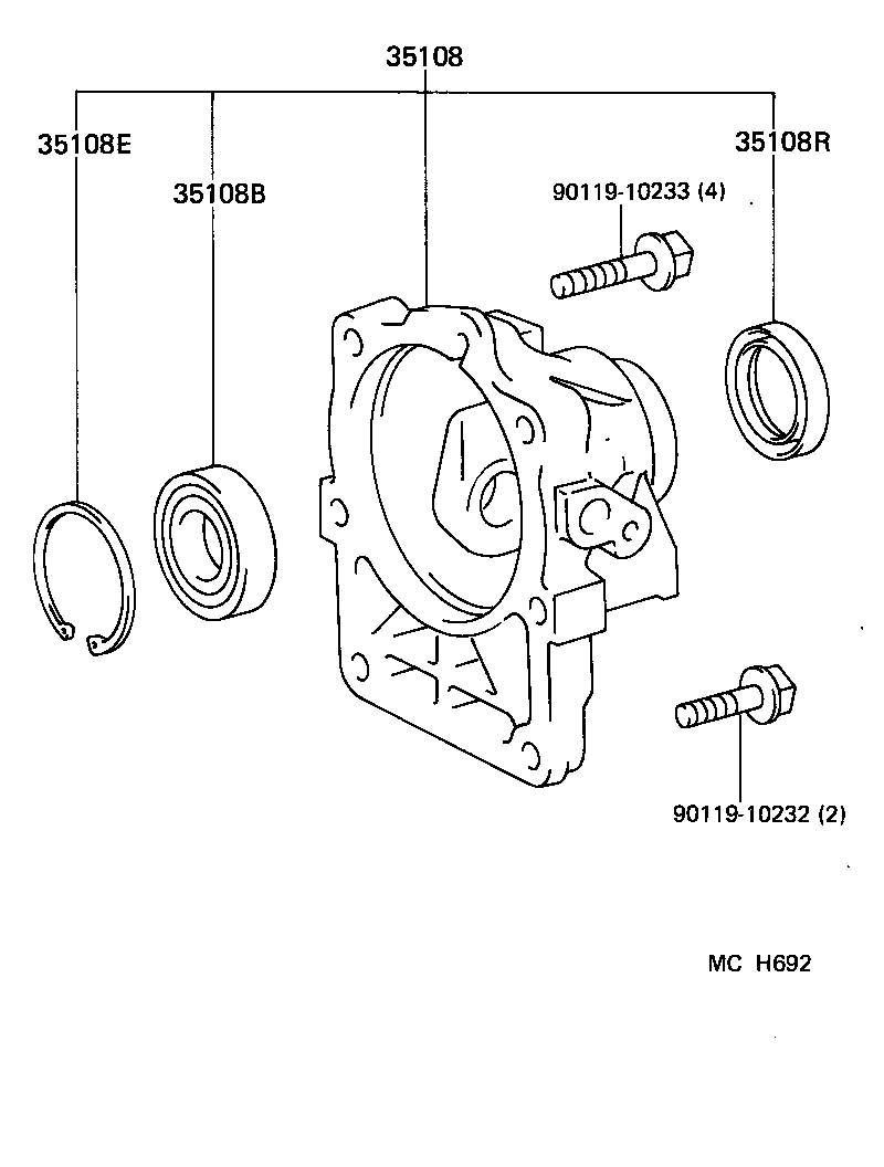  LS400 |  EXTENSION HOUSING ATM