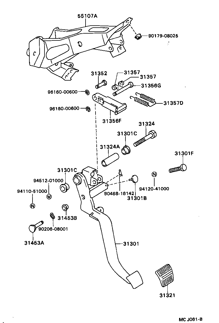  CELICA |  CLUTCH PEDAL FLEXIBLE HOSE