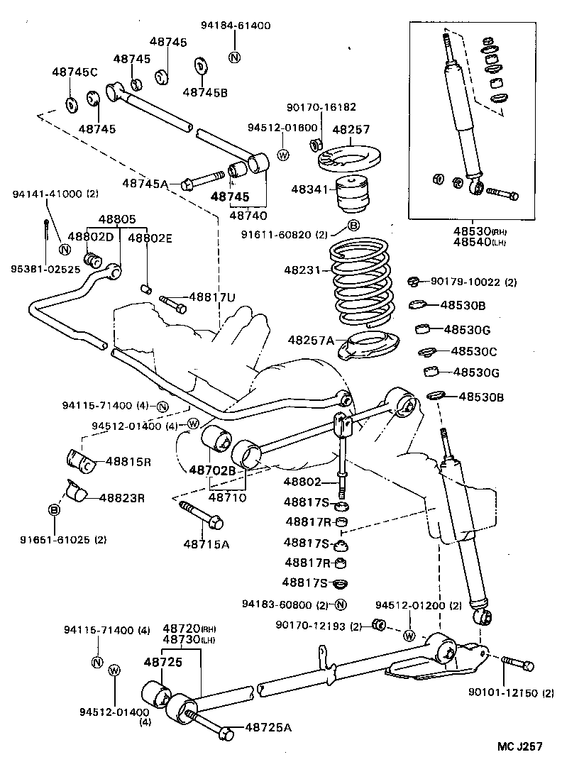  MODEL F |  REAR SPRING SHOCK ABSORBER