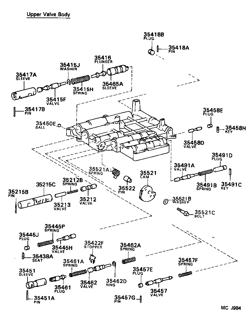  MR2 |  VALVE BODY OIL STRAINER ATM