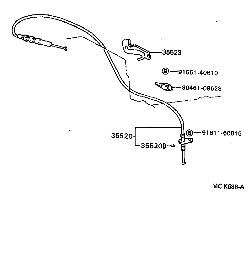  HILUX 4RUNNER 4WD |  THROTTLE LINK VALVE LEVER ATM