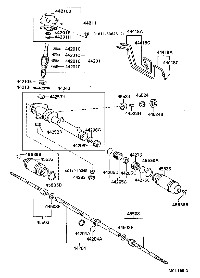  TERCEL |  FRONT STEERING GEAR LINK