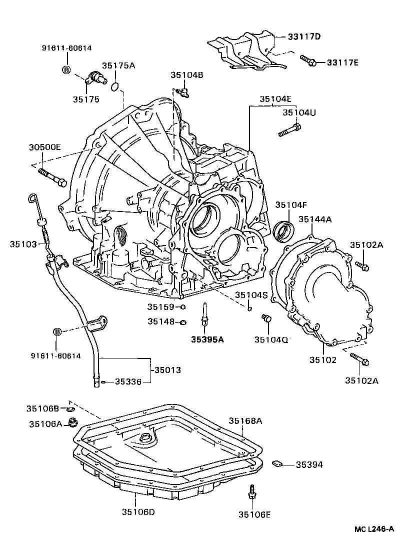  TERCEL |  TRANSMISSION CASE OIL PAN ATM