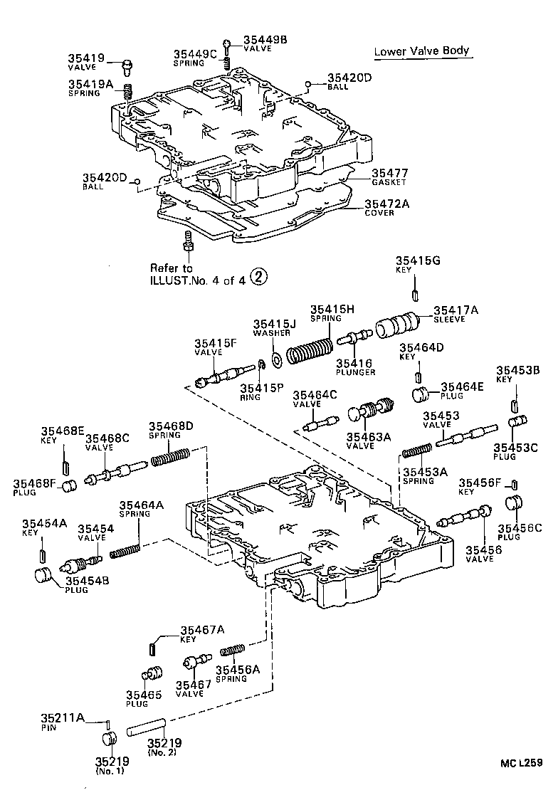  TERCEL |  VALVE BODY OIL STRAINER ATM