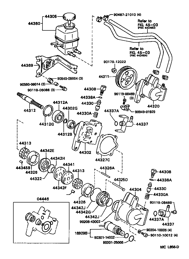  ES300 |  VANE PUMP RESERVOIR POWER STEERING