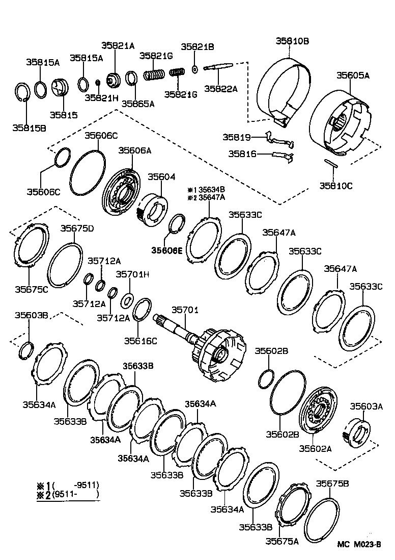  ES300 |  BRAKE BAND MULTIPLE DISC CLUTCH ATM