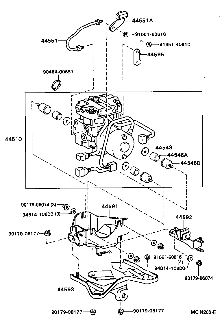  CORONA SED LB |  BRAKE TUBE CLAMP