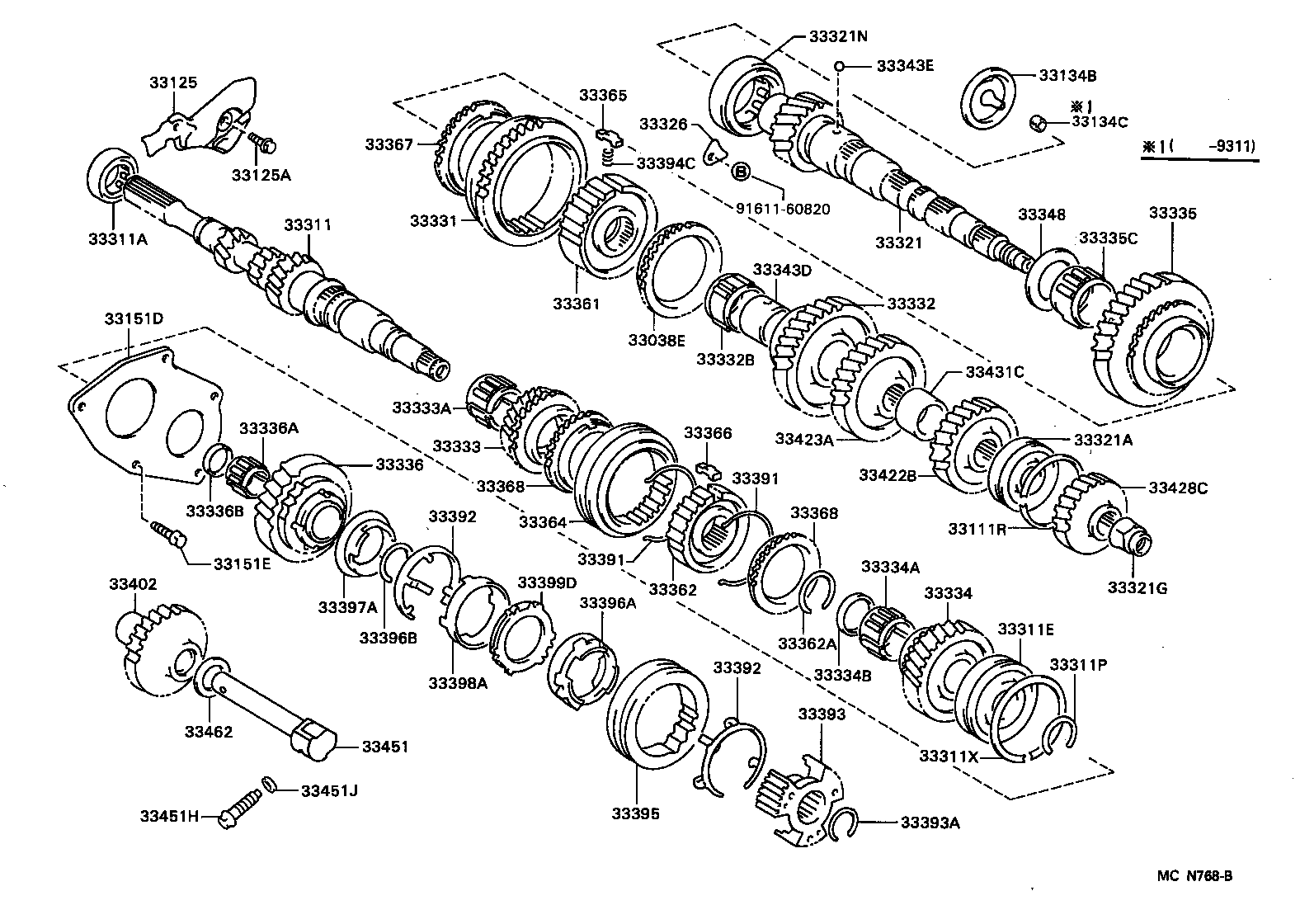  MR2 |  TRANSMISSION GEAR MTM