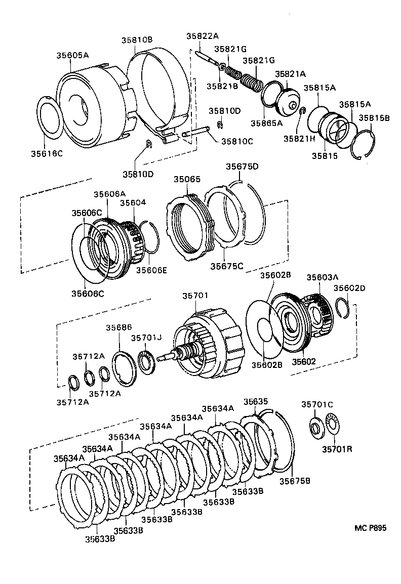  GS300 |  BRAKE BAND MULTIPLE DISC CLUTCH ATM