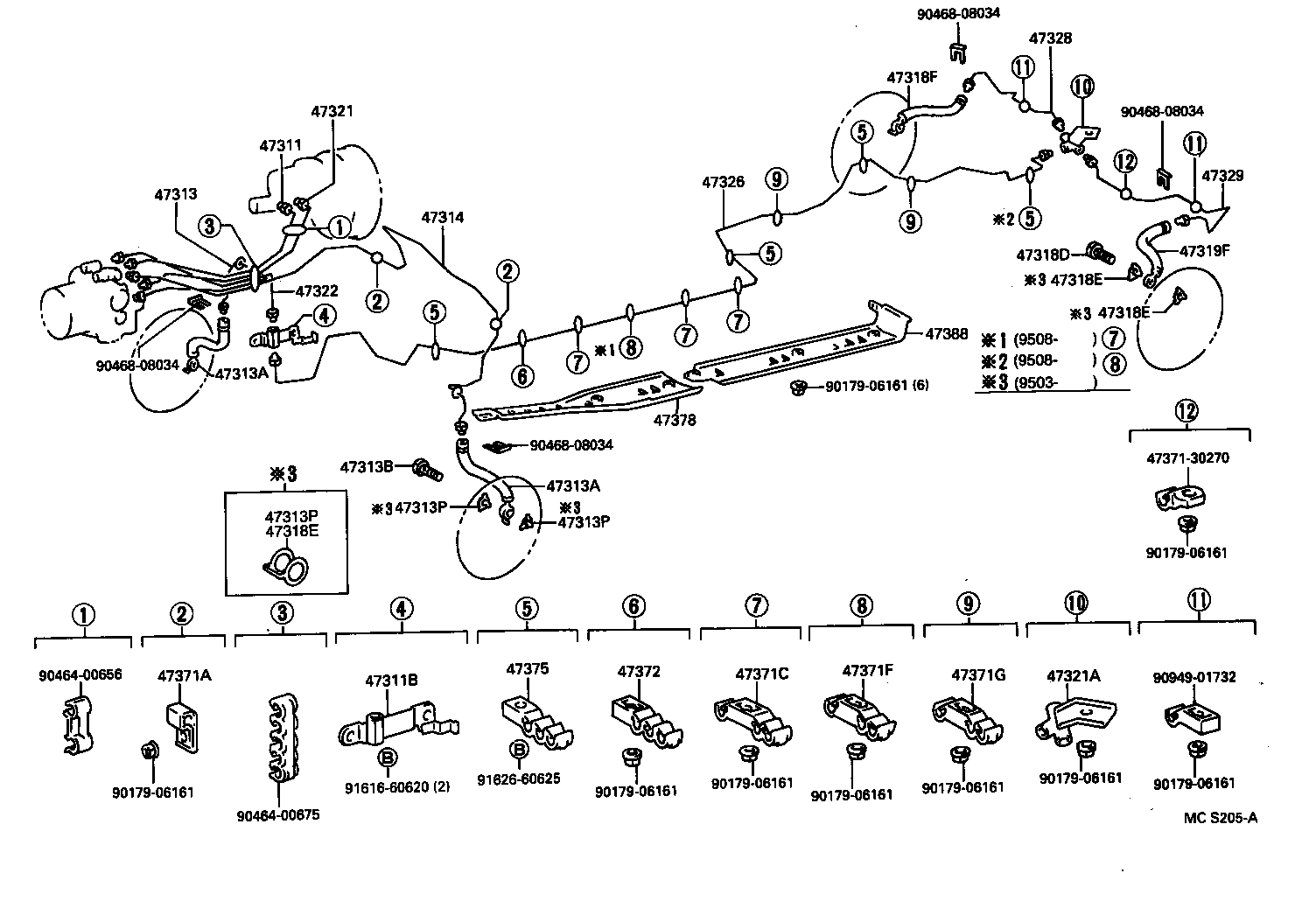  GS300 |  BRAKE TUBE CLAMP