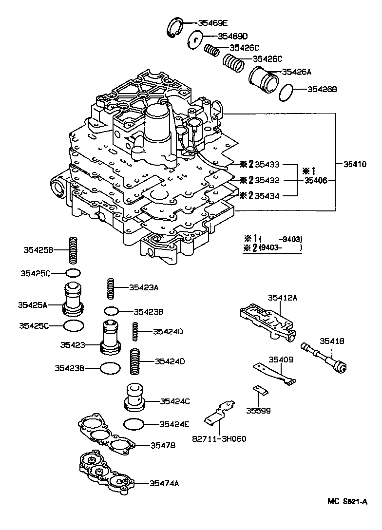  ES300 |  VALVE BODY OIL STRAINER ATM