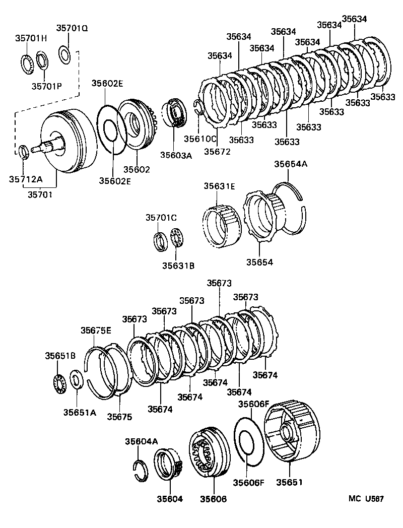  MEGA CRUISER |  BRAKE BAND MULTIPLE DISC CLUTCH ATM