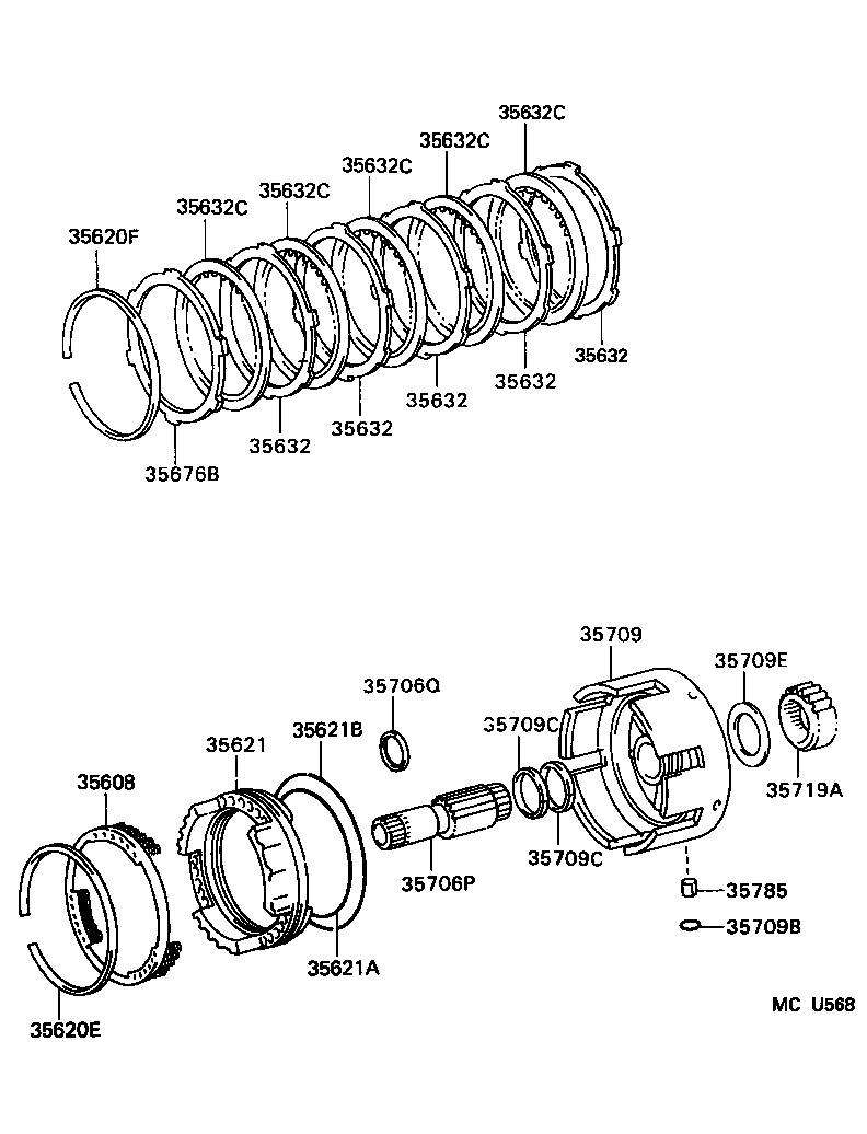  MEGA CRUISER |  CENTER SUPPORT PLANETARY SUN GEAR ATM