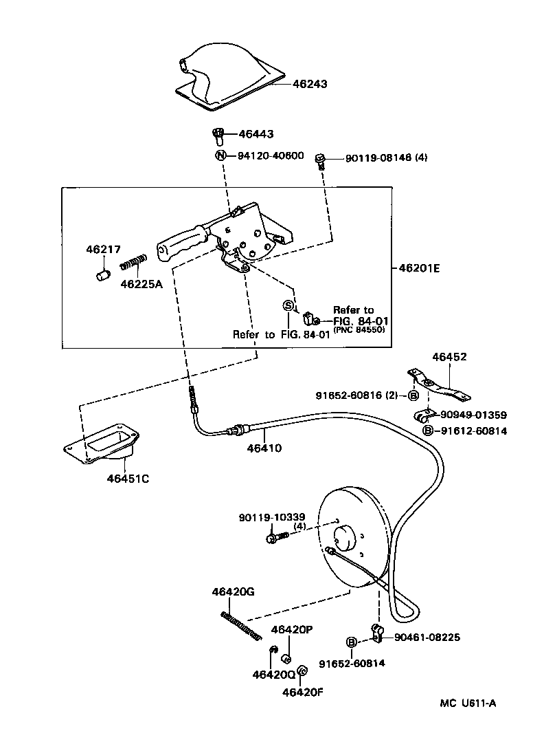  MEGA CRUISER |  PARKING BRAKE CABLE