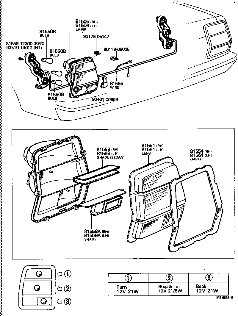  CRESSIDA |  REAR COMBINATION LAMP