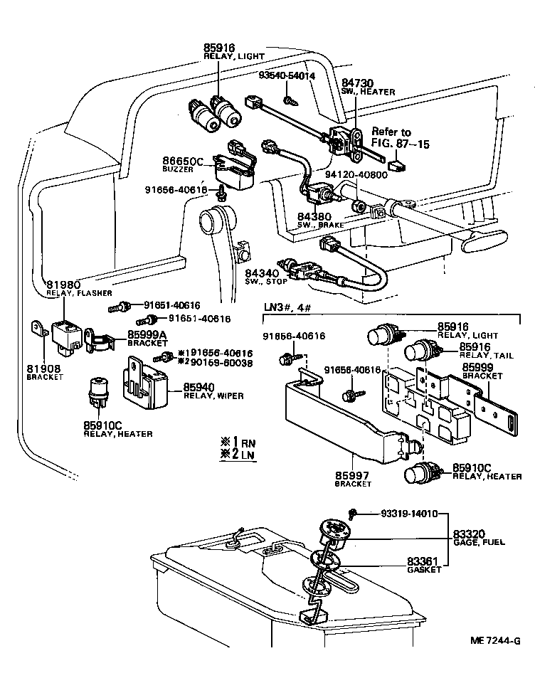  HILUX |  SWITCH RELAY COMPUTER