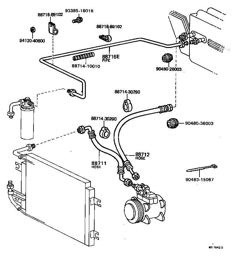  HILUX |  HEATING AIR CONDITIONING COOLER PIPING