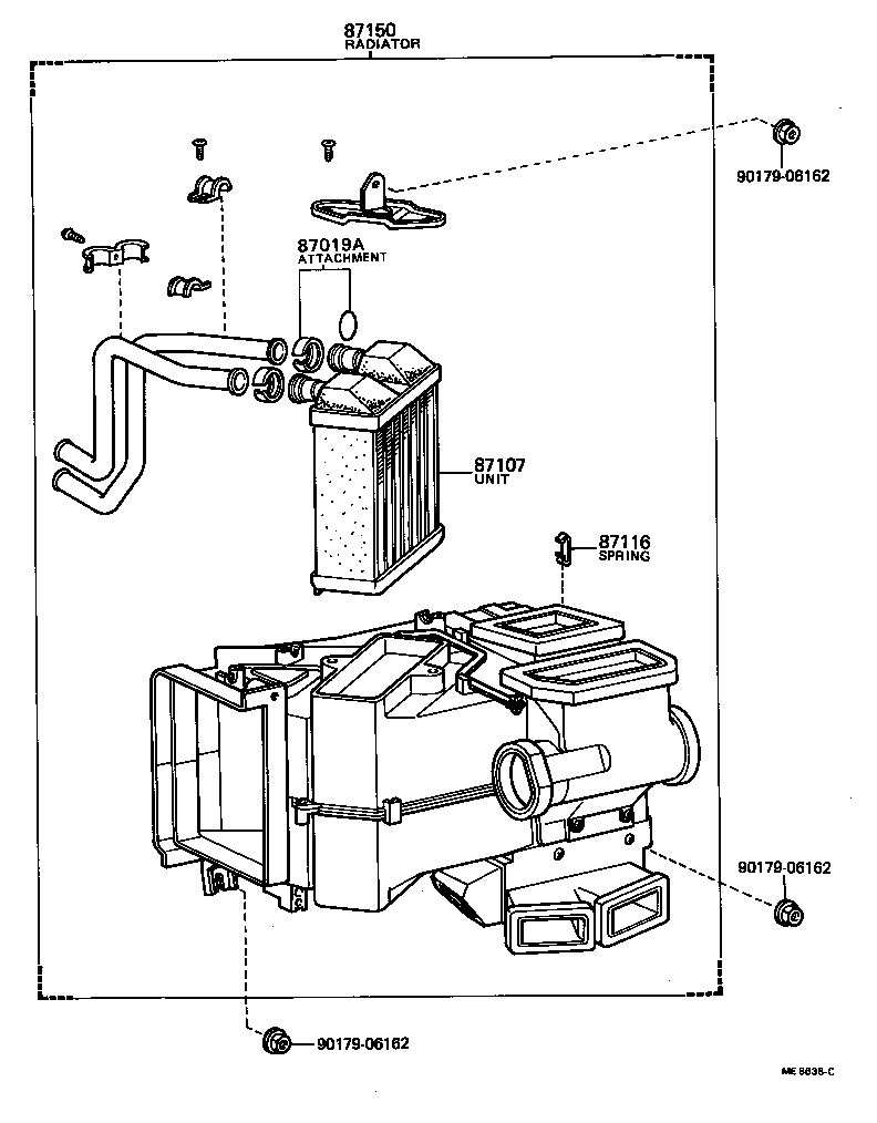  CRESSIDA |  HEATING AIR CONDITIONING HEATER UNIT BLOWER