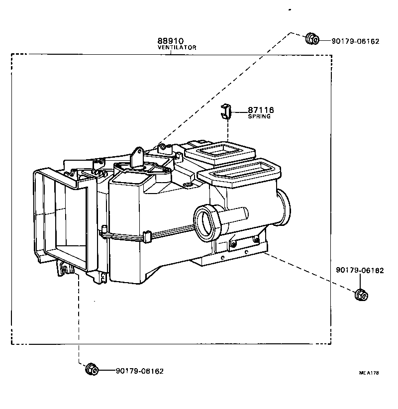  CRESSIDA |  HEATING AIR CONDITIONING HEATER UNIT BLOWER