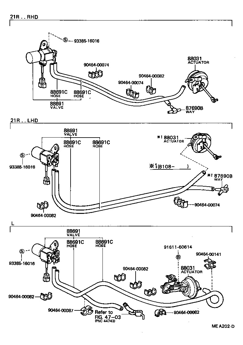  CRESSIDA |  HEATING AIR CONDITIONING VACUUM PIPING