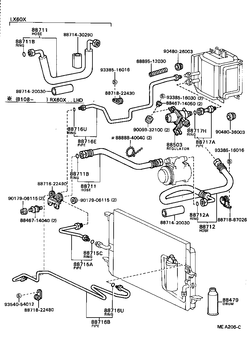  CRESSIDA |  HEATING AIR CONDITIONING COOLER PIPING