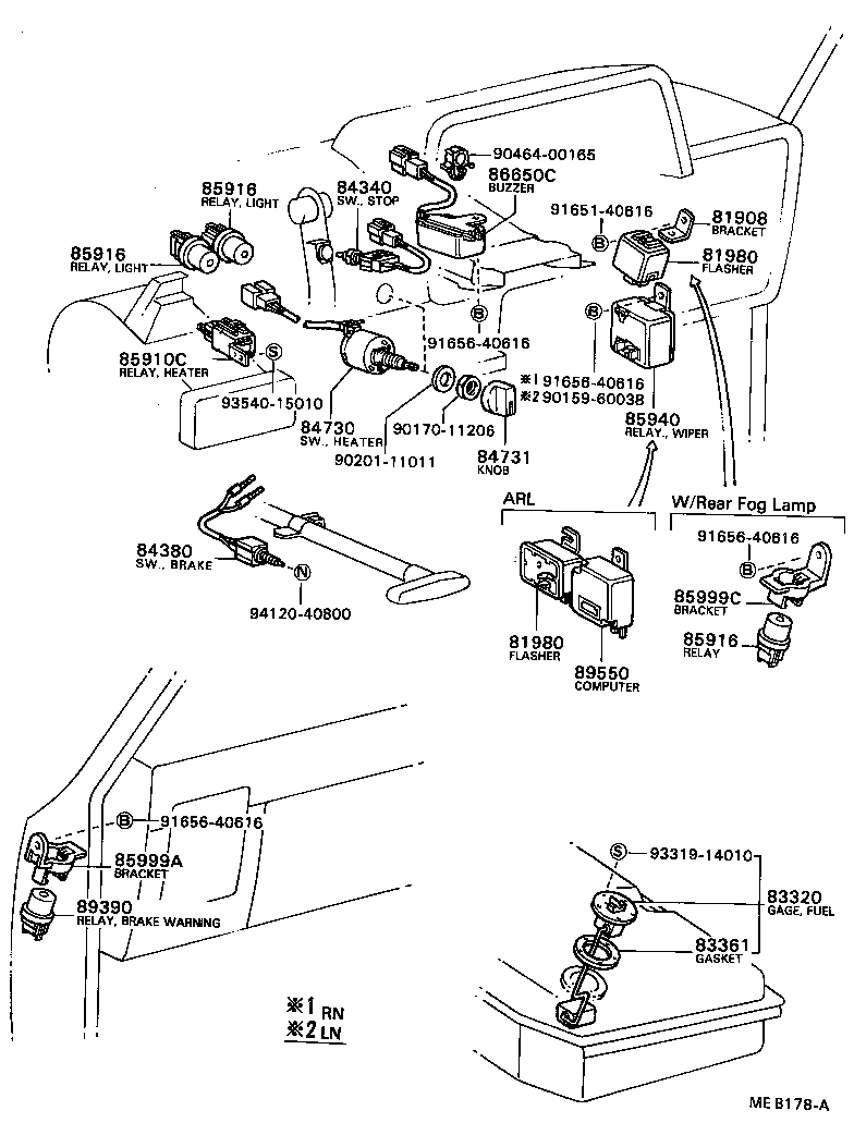  HILUX |  SWITCH RELAY COMPUTER