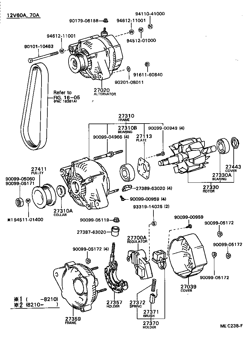  CAMRY VISTA |  ALTERNATOR