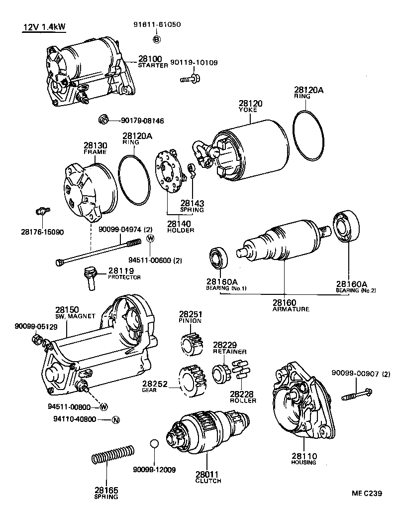  CAMRY VISTA |  STARTER