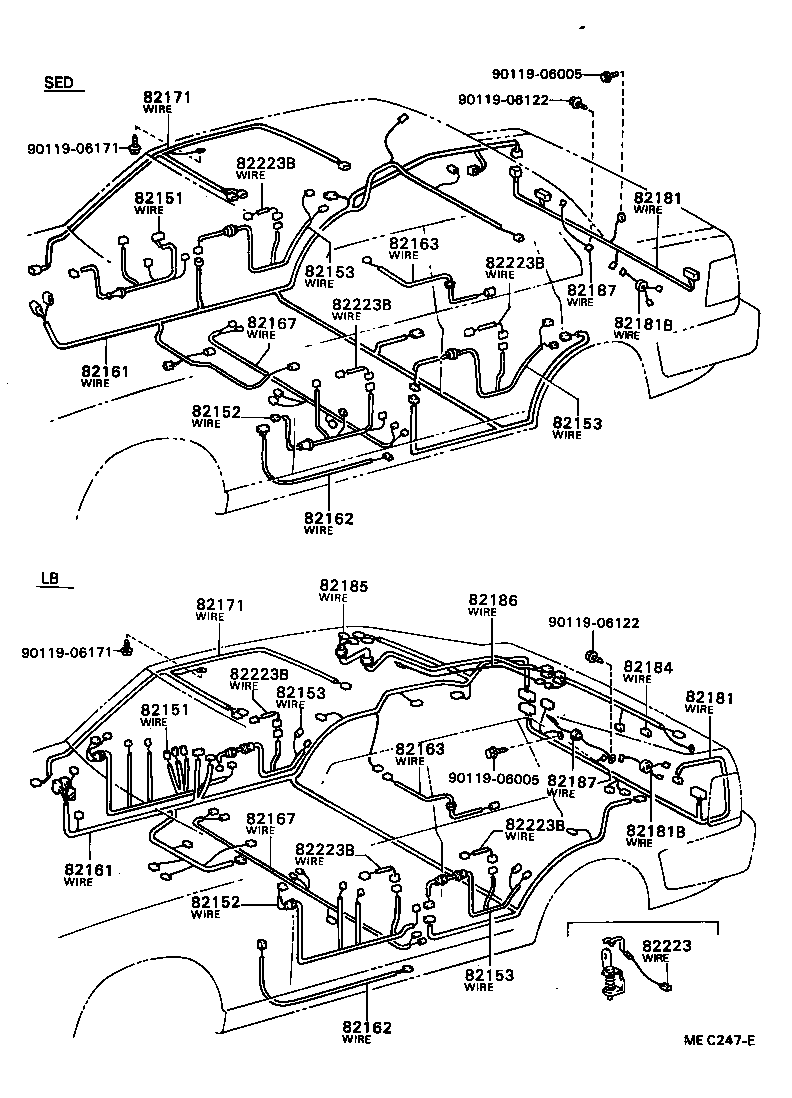  CAMRY VISTA |  WIRING CLAMP