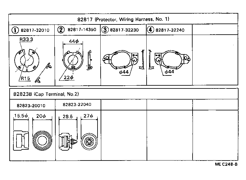  CAMRY VISTA |  WIRING CLAMP