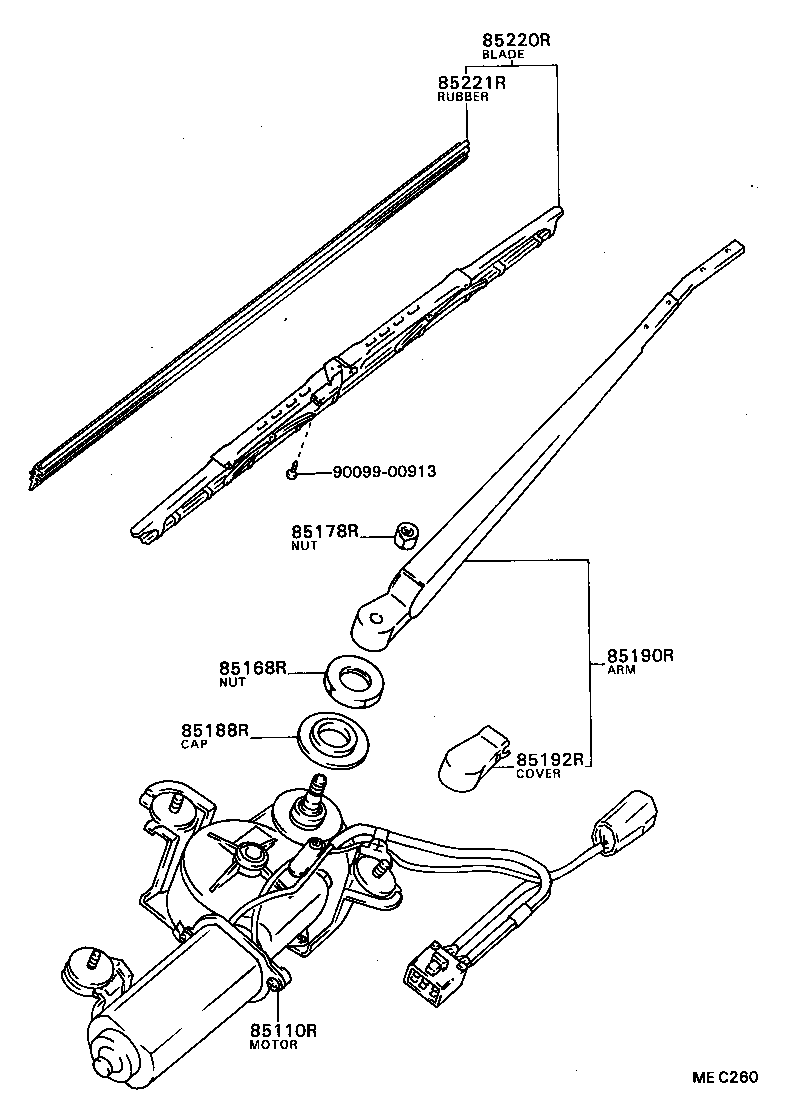  CAMRY VISTA |  REAR WIPER