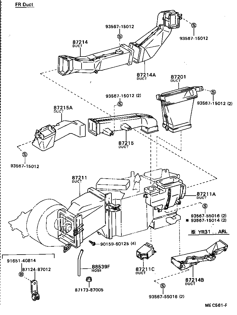  MODEL F |  HEATING AIR CONDITIONING CONTROL AIR DUCT