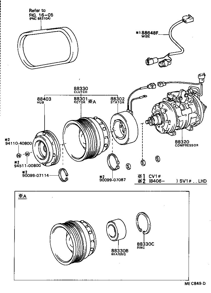  CAMRY VISTA |  HEATING AIR CONDITIONING COMPRESSOR