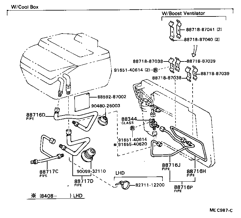  MODEL F |  HEATING AIR CONDITIONING COOLER PIPING