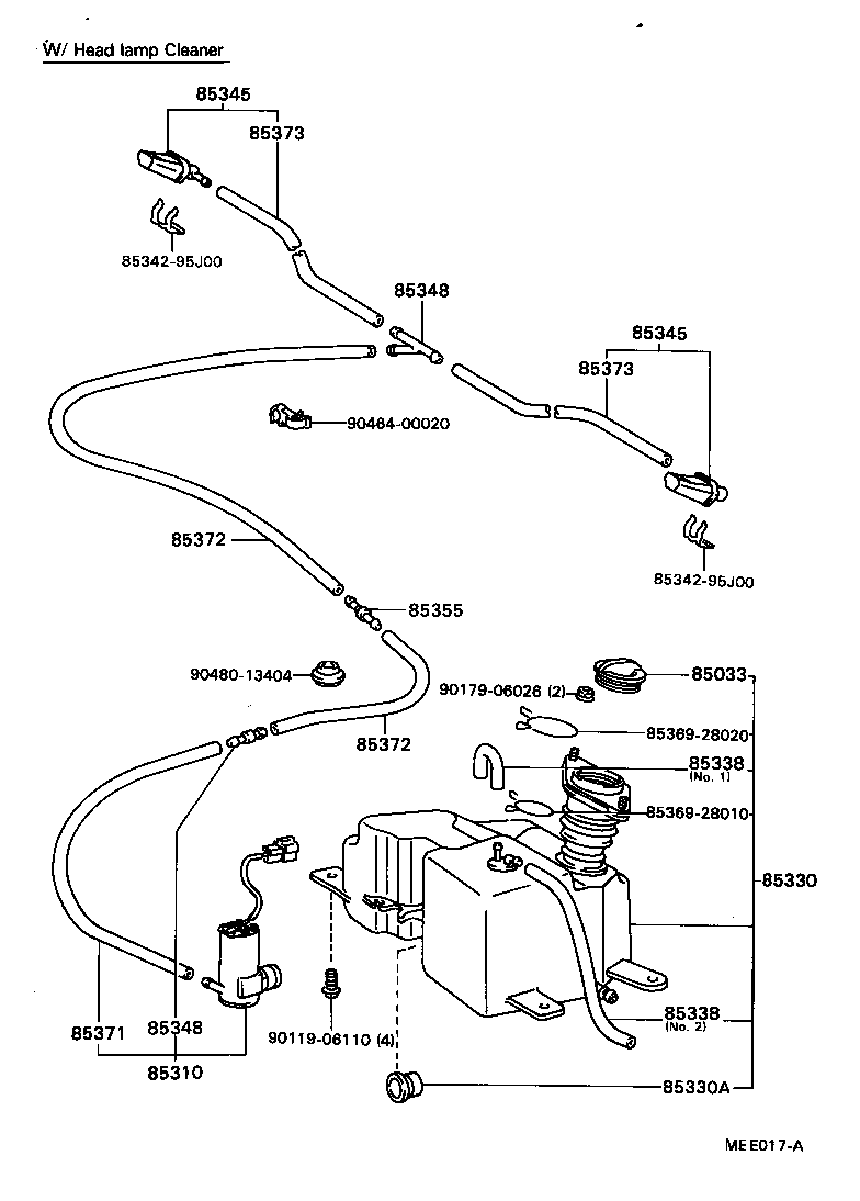  MODEL F |  WINDSHIELD WASHER